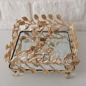 Dernière collection de plateaux à chocolat de designer, sûrs et les plus vendus, en aluminium plaqué or - Product Image 4