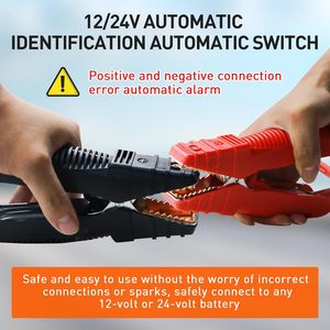 Avviatore di Emergenza per Camion e Moto CAT797 300A 12V/24V Portatile 40F con Luce LED Antiscintilla Digitale - Product Image 6