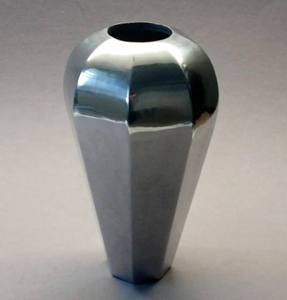 Jarrón de Flores de Aluminio Plateado, Centro de Mesa Plateado, Decoración, Jarrón Hecho a Mano a Precio de Mayoreo, para Navidad - Product Image 4