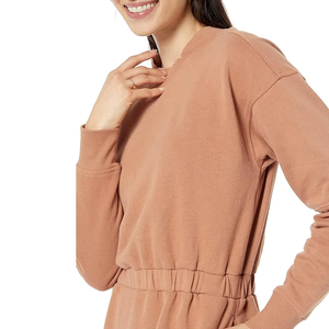 Sweat-shirt à col rond uni avec logo personnalisé pour adultes, sweat-shirts pour femmes à prix de gros, nouveau design OEM 100% coton - Product Image 2