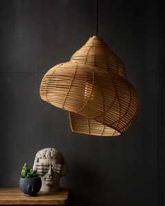 Fabriqué à la main éco-inspiré rustique décor à la maison intemporel Silhouette suspension durable matériaux de bambou naturel léger élégant - Product Image 2