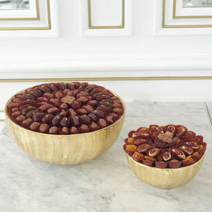 Nouveau bol à chocolat rond en métal poli moderne pour servir le chocolat et l'utilisation en restaurant/sur table lors de fêtes - Product Image 2