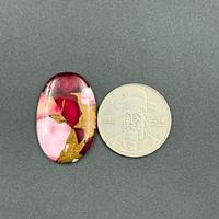 Pierre précieuse naturelle de haute qualité, turquoise rouge buffaloi, 20,80 carats, 30x20x4 mm, forme ovale lisse, taille personnalisable, DIY