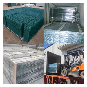 PVC kaplı 3D kavisli Metal çit Panel kaynaklı hasır bahçe çit çiftlik için 3D bükme kafes ve kapı - Product Image 5