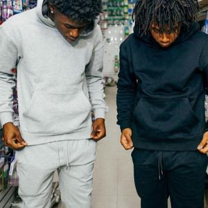 Sudadera unisex de peso pesado para correr, Sudadera con capucha, pantalones de chándal, chándal XL personalizado de alta calidad, chándal elástico de invierno - Product Image 1