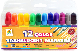 High Quality Colormate 12-Color Air Erasable Non-Toxic <b>Whiteboard</b> <b>Marker</b> Set Small Quantity Support Drawing Painting Art - Product Image 3