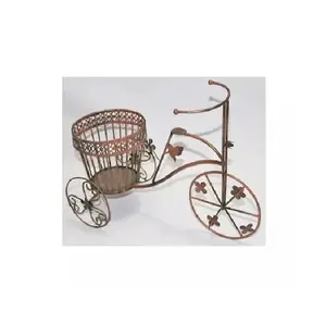 Hot Selling Custom Design Metal Cycle With Basket for Home Decorative Metal Table Top Cycle For Table Decoration Product