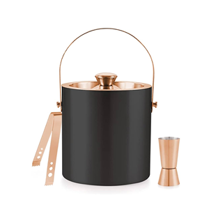 Cubo de Hielo de Metal Galvanizado de Lujo Moderno, Tamaño Personalizado, Diseño Floral Ecológico, Capacidad de 5L para Fiestas - Venta al por Mayor en India - Product Image 1