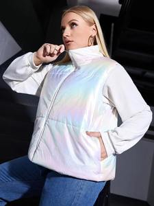 Chaleco acolchado para mujer con cremallera completa sin mangas cálido de invierno hecho a medida a precio razonable - Product Image 3