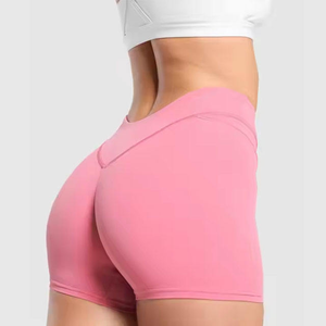 Short léger taille haute pour femme Silhouette respirante coupe régulière pour les journées d'été ou de bureau élégantes - Product Image 4