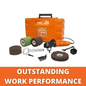 Pulidora Profesional de Acero Inoxidable de 1200W con Velocidad Variable, Características Ergonómicas de Seguridad - Máquina de Pulir y Rectificar Superficies - Product Image 5