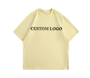 เสื้อยืดผ้าฝ้ายโอเวอร์ไซส์สำหรับผู้ชายทรงหลวมขนาดใหญ่พิเศษพิมพ์โลโก้100% - Product Image 4