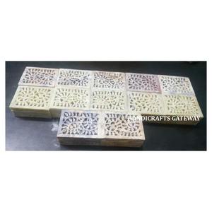 Caja de Joyería Rectangular de Piedra Jabonosa Natural de Alta Calidad, Tallada a Mano, para Almacenamiento de Joyas y como Caja de Regalo - Product Image 1