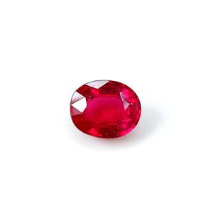 Rubis naturels de Bangkok ovales 6,60 carats pour les cérémonies de fiançailles - Product Image 1