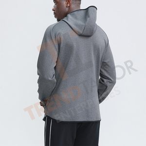 Sudadera con Capucha Gruesa para Hombre, Sudadera Deportiva con Cierre de Alta Calidad, Sudadera de Felpa con Logotipo Personalizado - Product Image 3