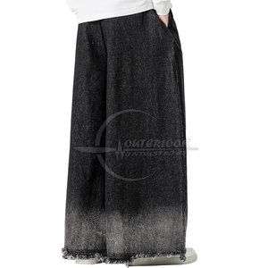 2025 New Fashion Custom Logo <b>Men's</b> <b>Flared</b> <b>Jeans</b> Pant High Quality Lightweight Straight Pattern Wide Leg Best Casual Style - Product Image 3