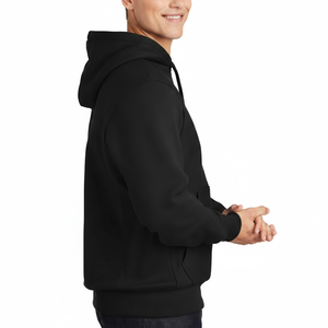 Sweat à capuche en coton épais pour homme, coupe oversize, épaules tombantes, idéal pour la gym, le sport et le streetwear, impression DTG - Product Image 4
