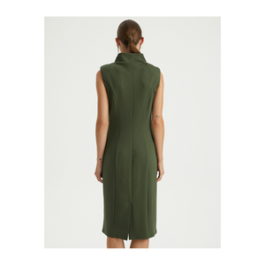 ชุดเดรสลำลองคอสูงผสมวิสโคสสำหรับผู้หญิง ผลิตในตุรกี - Product Image 4