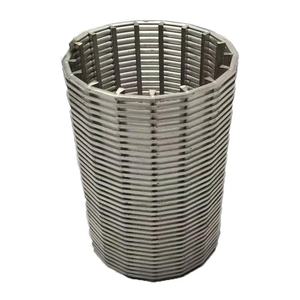 ตะแกรงกรองแบบร่องท่อลวดลิ่มตาข่ายห่อหน้าจอจอห์นสันสำหรับกดสกรูและตัวแยกของเหลวของแข็งในปิโตรเลียม - Product Image 4