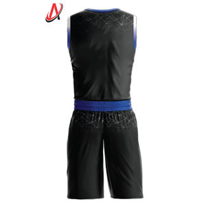 ชุดเครื่องแบบบาสเก็ตบอลแบบพลิกกลับได้ชุดบาสเก็ตบอลสำหรับผู้ชายชุดกีฬาฤดูร้อนดีไซน์ล่าสุดมีขนาด4XL โลโก้ - Product Image 2