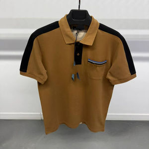 T-shirt en coton uni pour homme, manches courtes, col en V, décontracté, respirant, écologique, OEM ODM, logo personnalisé, broderie frontale, vierge - Product Image 1