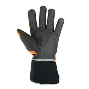 Logo personnalisé Gants de travail mécaniques Gants de sécurité antichocs Impact sur la main Cuir synthétique Respirant Polyester Coton Couleur - Product Image 3