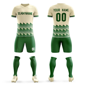 Venta al por mayor de los hombres cómodos transpirables de fútbol desgaste libre de diseño personalizado sublimación Jersey Kits de uniforme de fútbol personalizado para equipos - Product Image 5