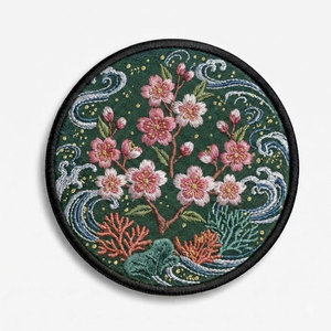 Custom Embroidery <b>Patch</b> Custom Design Embroidered Eco-Friendly Lightweight High Quality OEM <b>Sew</b>-<b>On</b> Canvas Fabric <b>Patches</b> - Product Image 1