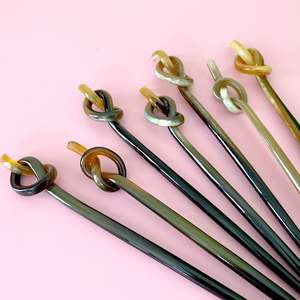 ASSISTANT HANDMADE POLISHED BUFFALO HORN HAIR ACCESSORIES Hair Fork Stick <b>Barrettes</b> <b>Clips</b> for Jewelry Matiss Hair Styling - Product Image 4