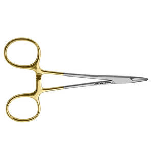 Soporte de aguja de 130 mm Halsey Tc soporte de aguja Dental fórceps instrumentos quirúrgicos laparoscópicos pinzas de agarre - Product Image 4