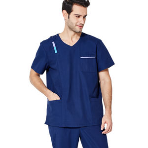 Veste de travail médicale pour hommes, uniforme d'hôpital, design professionnel, tissu doux, manches longues, vêtements de travail médicaux OEM ODM - Product Image 5
