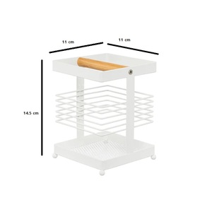 Porte-couverts carré moderne en métal fer baguettes couteau fourchette organisateur pour cuisine vaisselle salle à manger support de rangement - Product Image 6