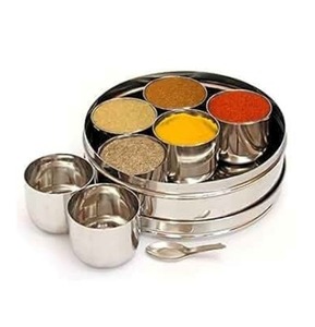 Boîte à épices en acier inoxydable à bas prix de vente de sortie d'usine, récipient à épices en acier, boîte de stockage d'épices, boîte à épices pour la cuisine - Product Image 1