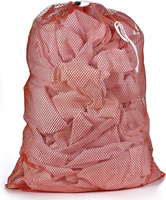 Sacs en filet de nylon avec cordon de serrage - Sacs de rangement multi-usages écologiques, lavables, portables et recyclables
