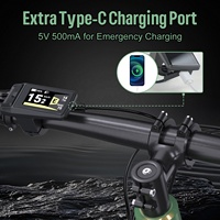 Écran intelligent TFT Bafang DPC080 avec port Type-C pour kit moteur central Bafang BBS BBSHD version CAN