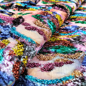 Nouvel arrivage de tissu pour femmes Maqmal Dirac Bridal Floral Print Design Franshawi Jacquard/Sergé/Uni pour robe Fournisseurs indiens - Product Image 1