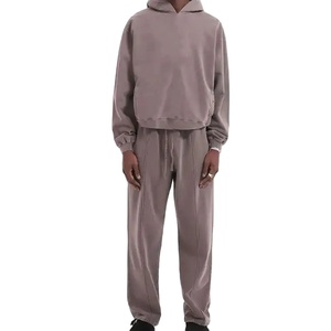 Chándal de Invierno para Mujer y Hombre, 100% Algodón, Felpa, Diseño Personalizado con Estampado, Estilo Pullover, Diseño 2 en 1, Cintura Elástica, Última Moda - Product Image 1