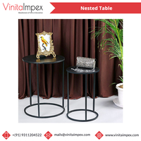 Table basse gigogne moderne de luxe en bois noir et marbre, qualité supérieure, gain de place, mobilier de maison, vente en gros