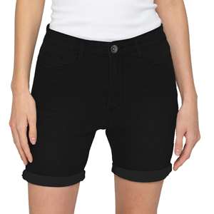 Short pour femme Short en denim délavé conçu pour les femmes qui aiment la mode quotidienne sans effort et le confort tout au long de la journée - Product Image 6