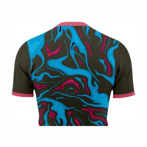 Haute qualité personnalisé imprimé Logo Baseball pull maille hommes uniforme deux boutons respirant séchage rapide 100% Polyester - Product Image 5