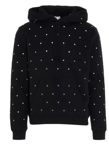 Sudaderas con capucha de algodón 100% de calidad premium para hombre, estilo con cremallera y detalle de diamantes de imitación, diseño sólido, talla XXS para invierno - Product Image 4