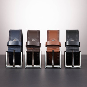 Ceinture Homme Premium Personnalisable Style Décontracté Boucle Carrée Élégante en Alliage Largeur 4.5cm Marque Akyol Mélange Parfait Qualité - Product Image 5