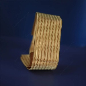 Ceremonial <b>Ribbons</b> Laces and Braids Custom gold Color With Embroidery Design <b>Ribbons</b> Lace Braids - Product Image 2