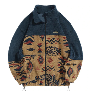 Chaqueta de Invierno Reversible con Camuflaje Personalizada por el Fabricante OEM, Chaqueta Bomber con Cremallera, Abrigo Cálido de Invierno, Chaqueta de Forro Polar Sherpa para Hombre - Product Image 6