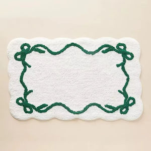 Alfombrillas de baño con mechones de algodón puro de lujo, alfombrilla de baño duradera larga, garantía de calidad, precios al por mayor, hecha a máquina ITHL - Product Image 1