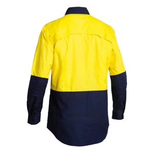 High Quality Worker Wear Uniform Long Sleeve Cotton Reflective Safety Apparel Shirt Hi-visibility <b>Security</b> Guard Shirt for Men - Product Image 2