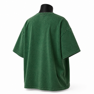 เสื้อยืดโอเวอร์ไซส์สีเขียวสำหรับผู้หญิง พิมพ์ลายกราฟิก แขนสั้น ผ้าฝ้ายลำลอง ขายส่ง - Product Image 4