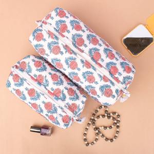 Handmade Vintage Cotton for <b>Bag</b>-Eco-Friendly Water Resistant Durable <b>Large</b> Capacity Travel Makeup Organizer Zipper for - Product Image 3