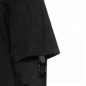 T-shirt Hip Hop à double manches Maillot respirant Col en O Logos imprimés Chemise longue pour jeune adulte pour les plus populaires - Product Image 5