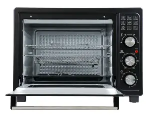 Horno tostador de 40 litros, parrilla (OTG) de gran capacidad para Pizza, horno eléctrico comercial para hornear, freidora de aire para cocina familiar, color negro